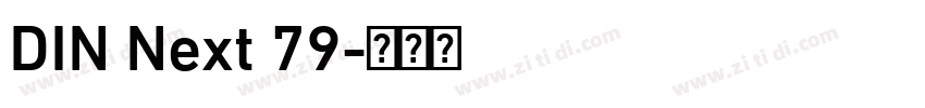 DIN Next 79字体转换